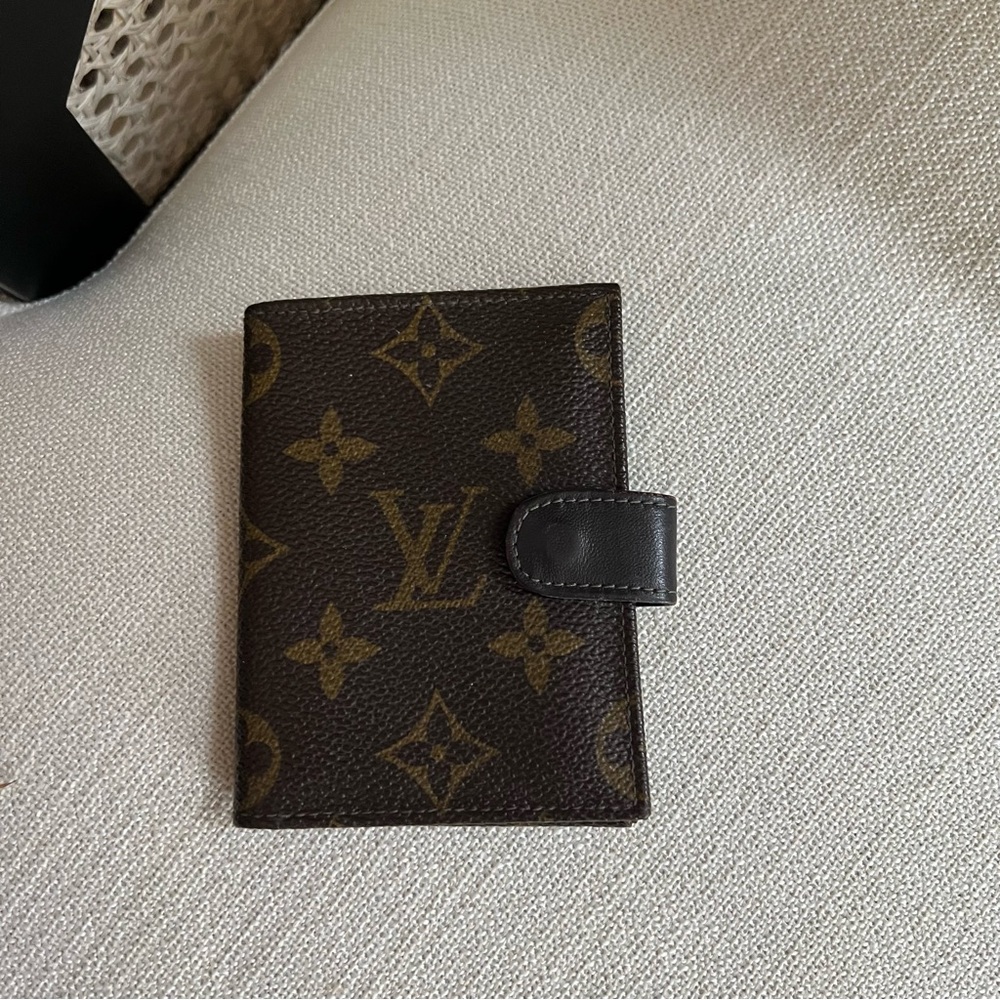 Rare EUC Vintage Louis Vuitton monogram small agenda notebook photo album cover